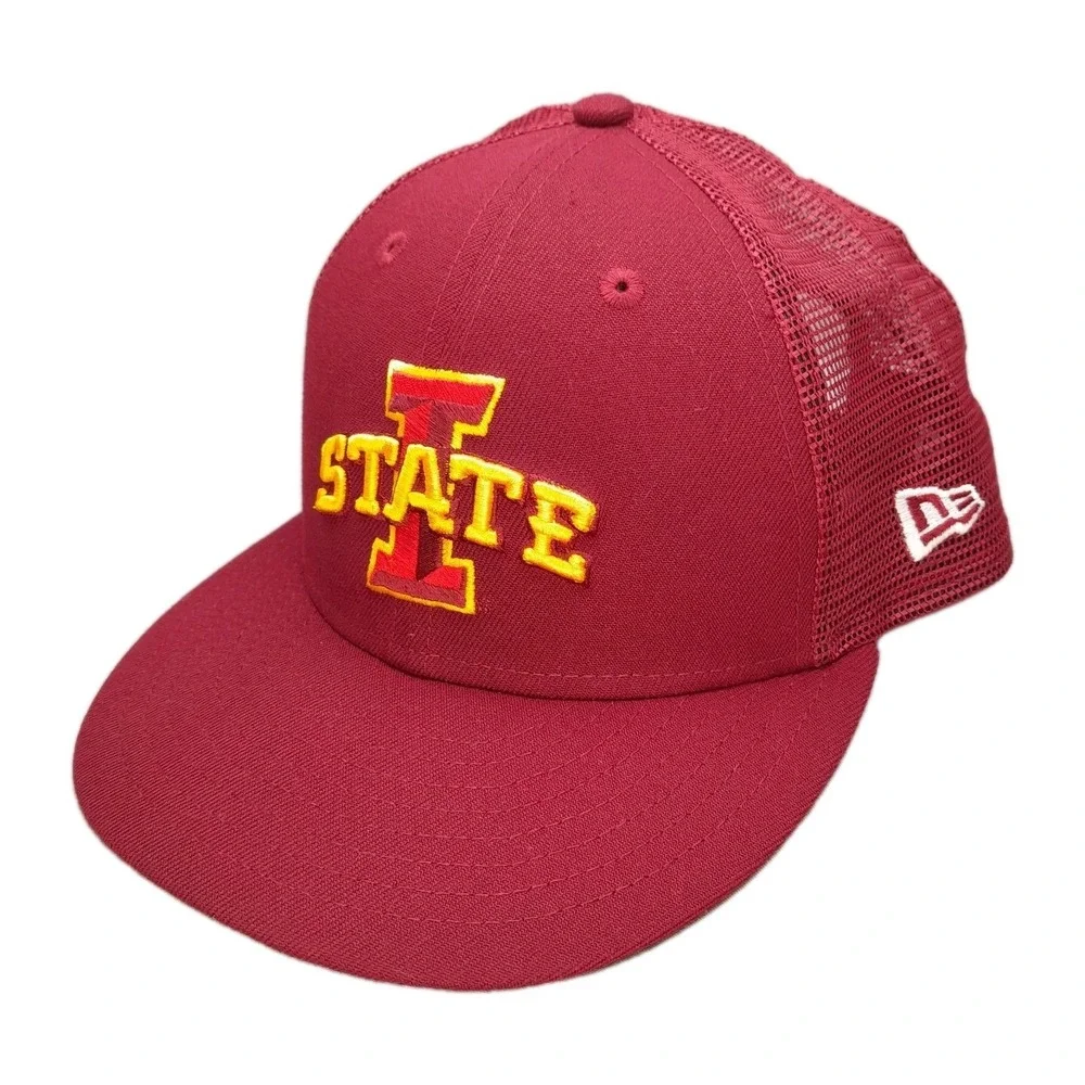 New Era Iowa State Cyclones NCAA 9FIFTY Snapback Hat Cap Cardinal Gold